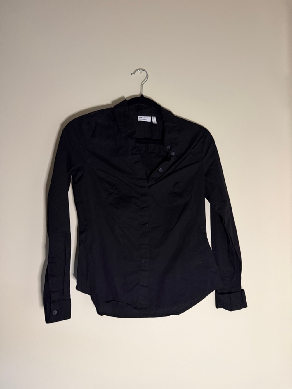 ASOS Fitted Black Button Down